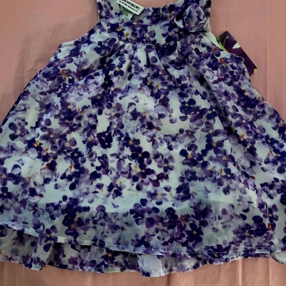 Adorable Purple Flower Dress
